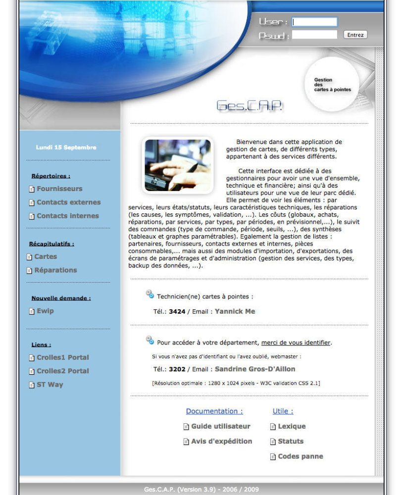 GES.C.A.P. homepage